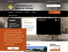 Tablet Screenshot of lesmasiesdevoltrega.cat